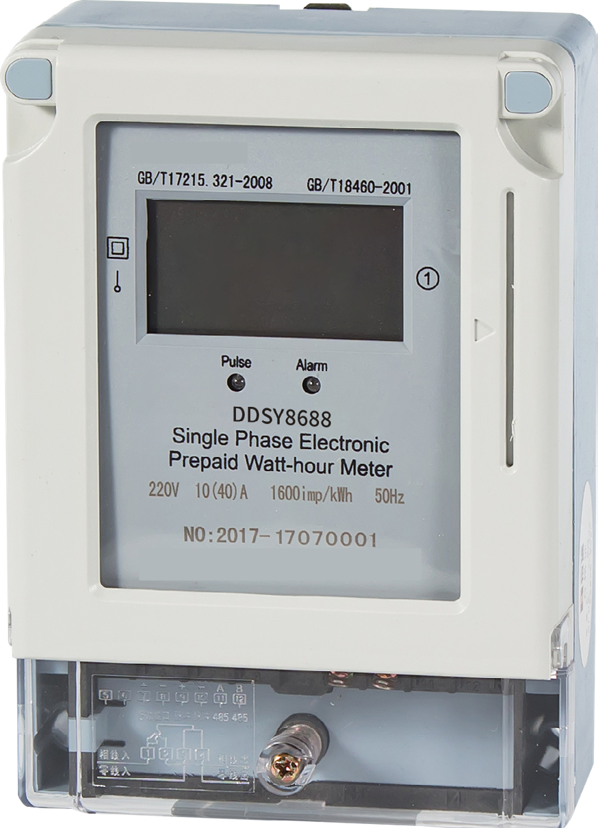 DDSY8688 SINGLE PHASE ELECTRONIC PREPAID WATT HOUR METER